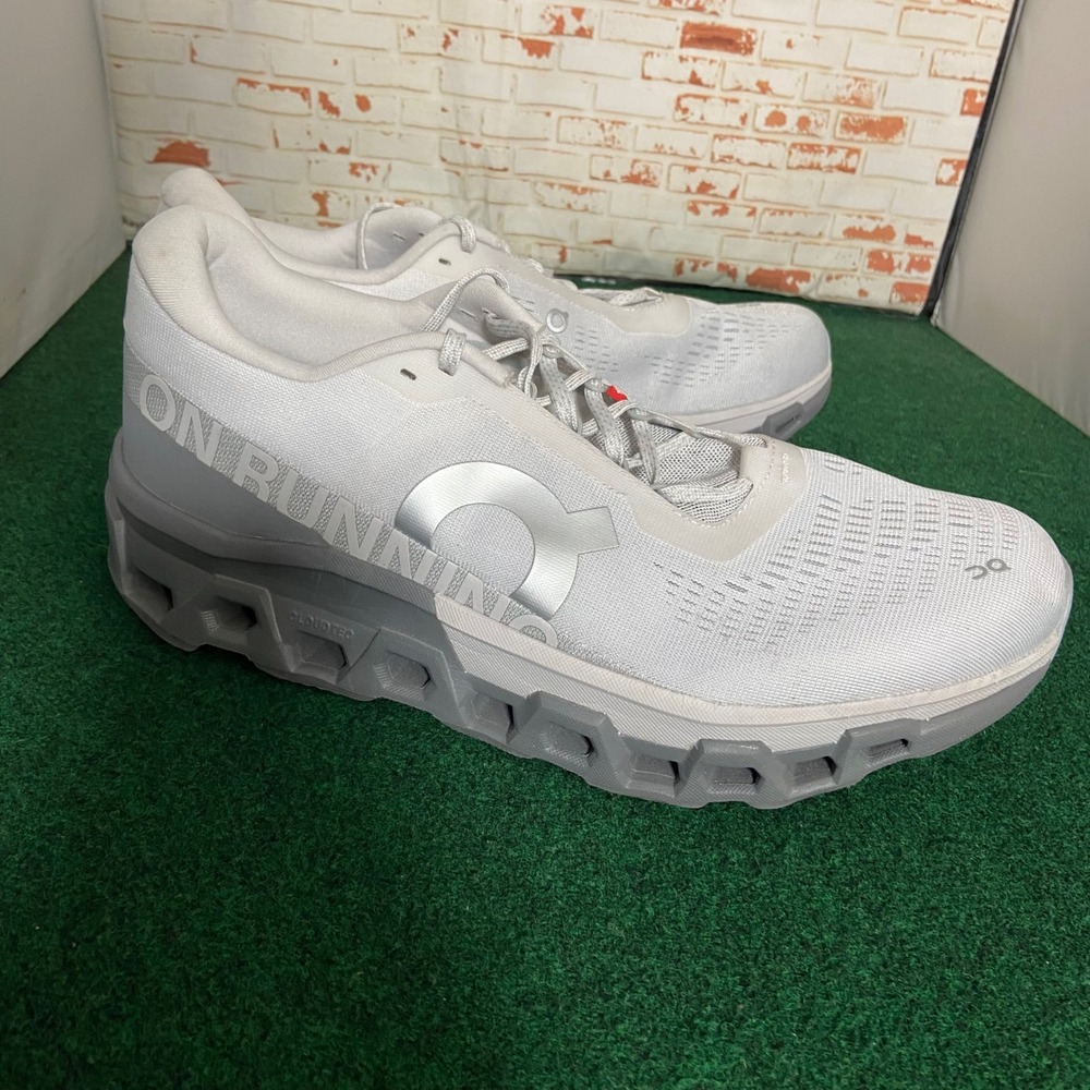 On Cloudmonster Running Shoes Mens 13 White Glacier CloudTec 3ME10122564